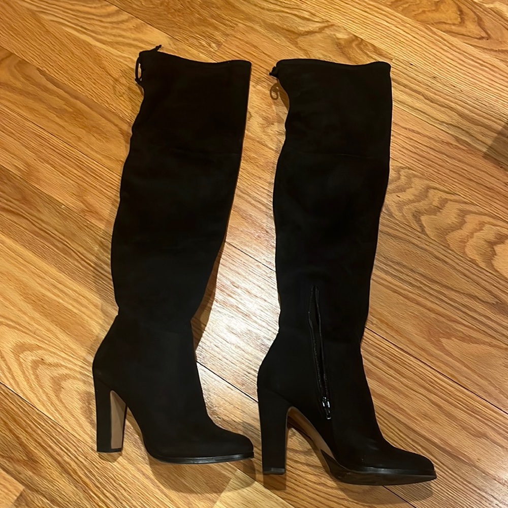 Vince Camuto micro suede over the knee boot